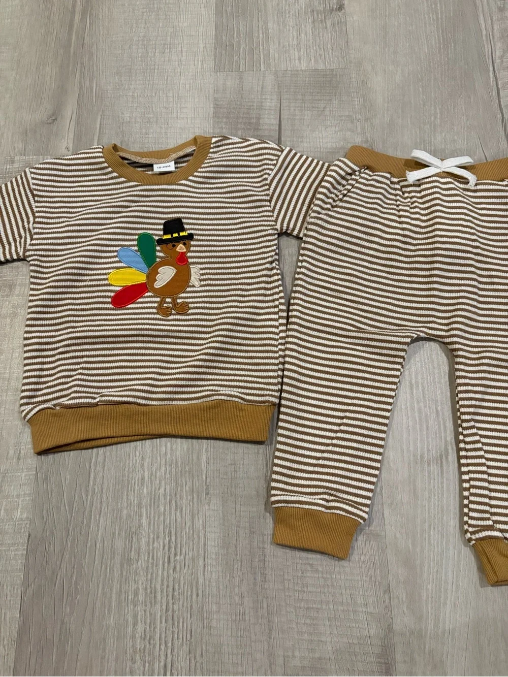 Toddler Boutique Thanksgiving Pants Set..18-24M